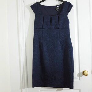 Dark blue Connected appareal jacquard floral dress size 12